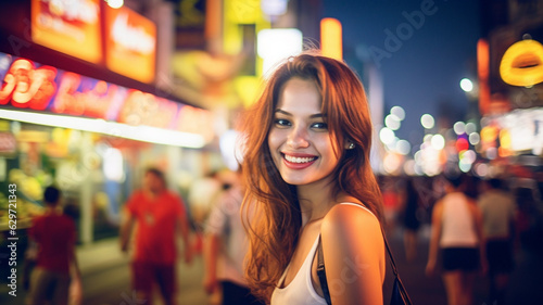 adult woman with a summer t...