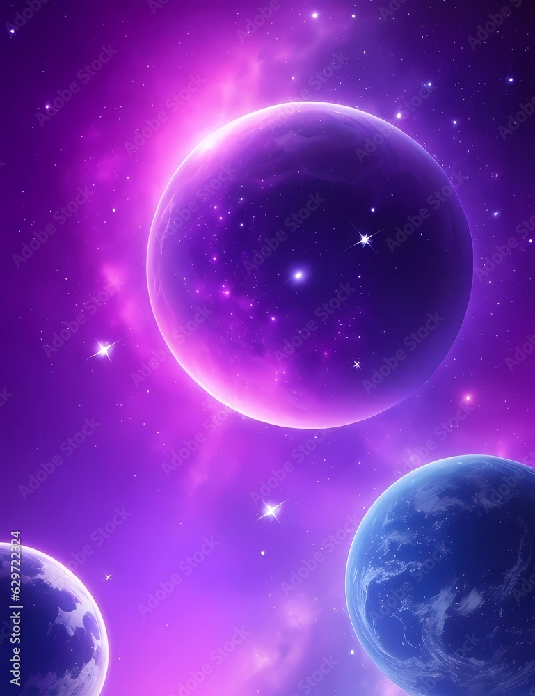 Purple Cosmic PaintiPurple Cosmic Painting Hyper	ng Hyper	