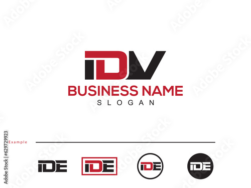 Premium Vector IDV id Business Letter Logo Icon Design For You photo