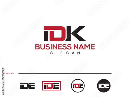 Premium Vector IDK id Business Letter Logo Icon Design For You photo