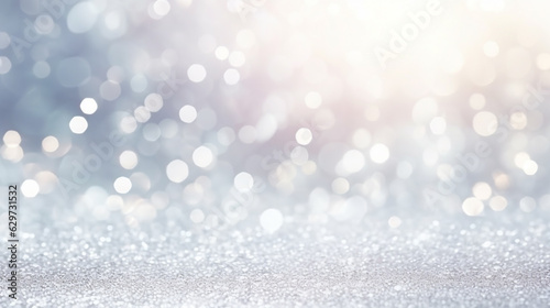 bright abstract christmas background with sparkles. Generative Ai. 