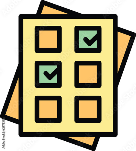Paper chat icon outline vector. Help center. Support customer color flat