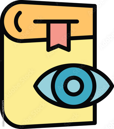 Book support icon outline vector. Customer chat. App live color flat