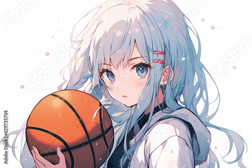 バスケットボール選手,Generative AI AI画像