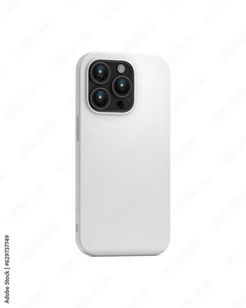Blank iphone case white for phone, isolated on a white background Blank iphone case white for phone, isolated on a white background