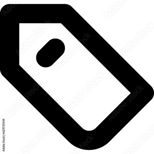 price tag icon simple in rounded style for shop and ecommerce user interface design