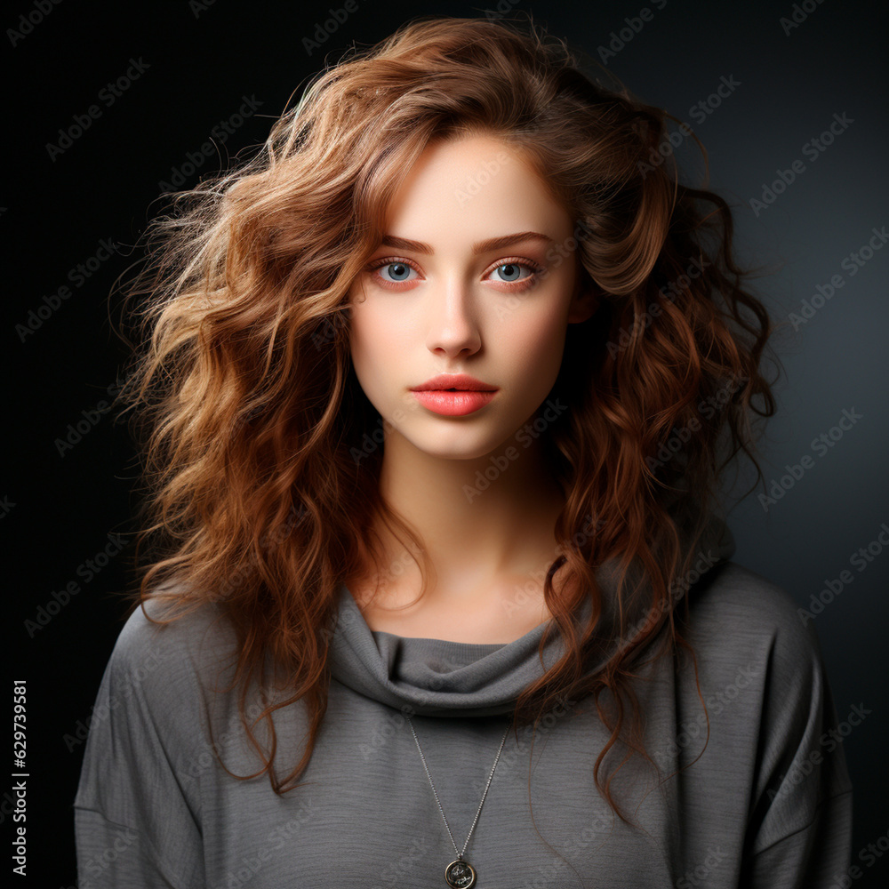 Portrait of a beautiful young woman Portrait of a beautiful young woman