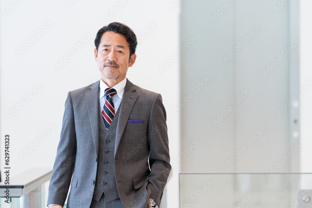 オフィスで働くビジネスマン(上司・社長) オフィスで働くビジネスマン(上司・社長)