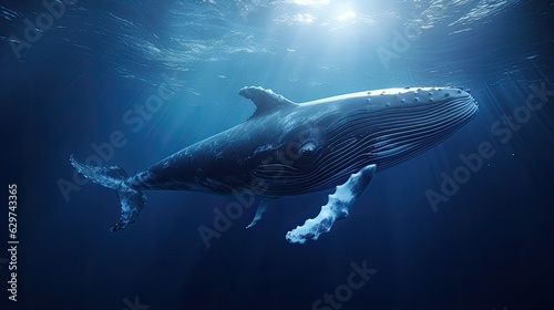 amazing photo of whale highly detailed cinematic © Vitor