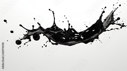 splash of black ink