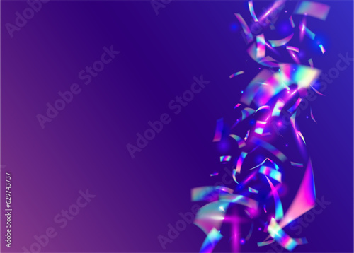 Hologram Background. Crystal Art. Party Design. Cristal Glare. Webpunk Foil. Kaleidoscope Glitter. Metal Prismatic Template. Blue Disco Sparkles. Pink Hologram Background