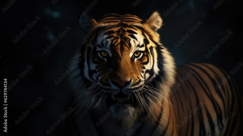 portrait of a bengal tiger