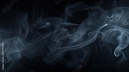 smoke on black background