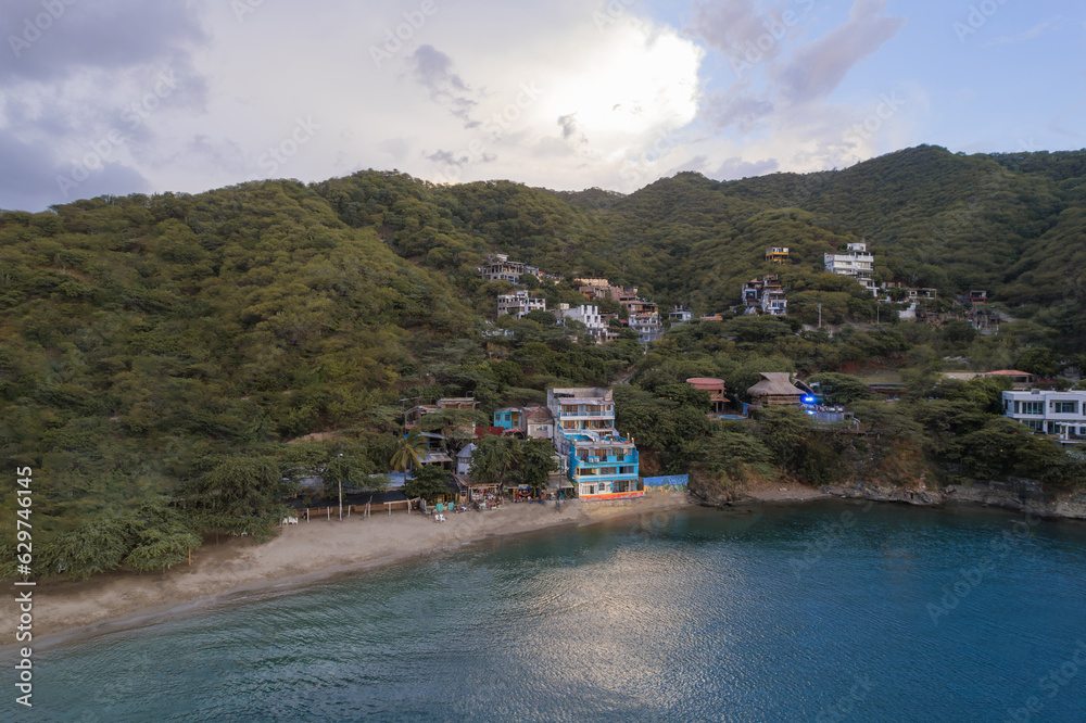Taganga is a traditional fishing village in Santa Marta, on the Caribbean coast of Colombia.