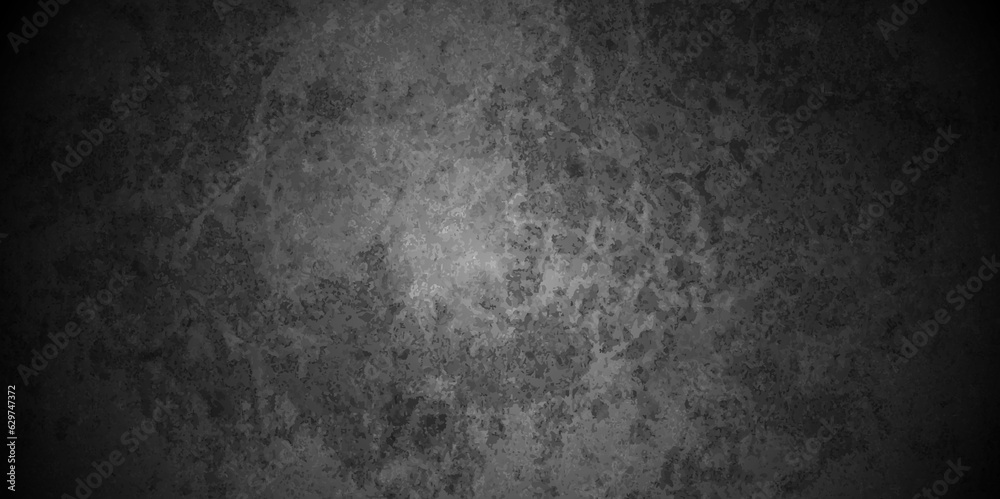 Fototapeta premium Dark Black background texture, old vintage charcoal black backdrop paper with watercolor. Abstract background with black wall surface, black stucco texture. Black gray satin dark texture luxurious.