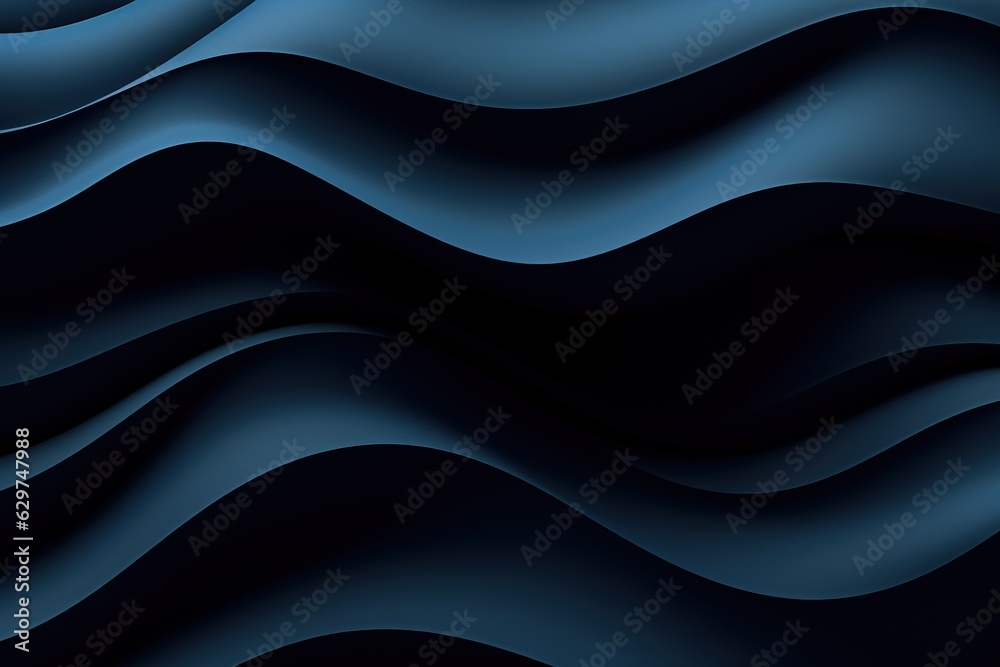 Dark blue abstract background with flowing shapes Dark blue abstract background with flowing shapes