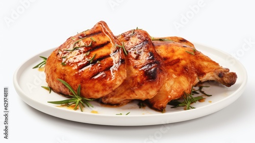 roasted chicken on plate