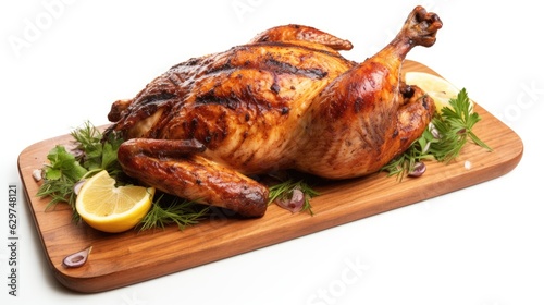 roasted chicken on a plate