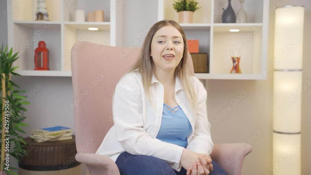 Young woman thinking about happy memories. Young woman thinking about happy memories.