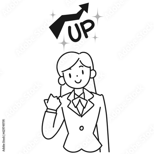 成績が上がって喜ぶ女子高生