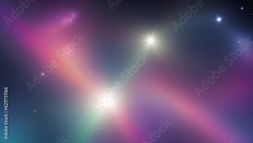 A Colorful Background With Stars And A Bright Light