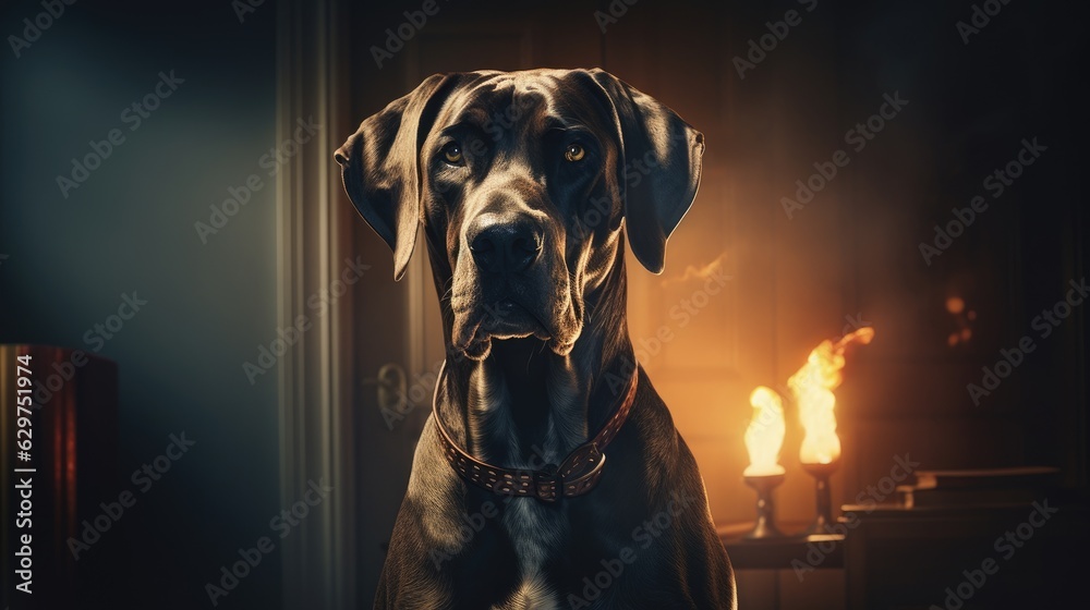 Great Dane dog 4k labrador retriever - obrazy, fototapety, plakaty 