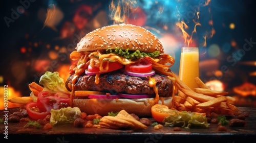 junk food as fried foods hamburgers soft drinks