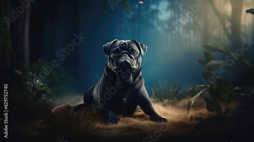 Pug dog  an amazing photo highly detailed cinematic photo