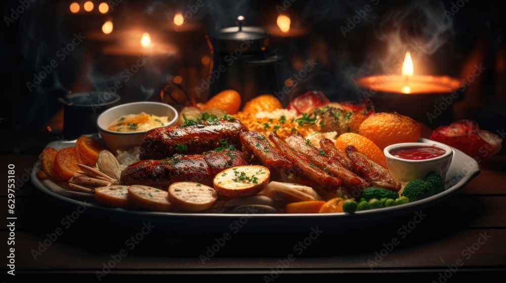 lamb chops with vegetables and spices lamb chops with vegetables and spices