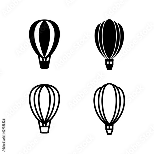 Balloon icon vector. air balloon icon isolated