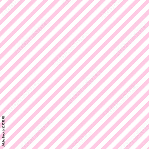 Diagonal striped pattern. Pink white seamless background