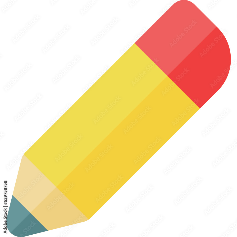cute pencil icon vector, for edit, design and user interface cute pencil icon vector, for edit, design and user interface