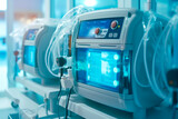 Futuristic perfusion pump in the intensive care unit, a concept