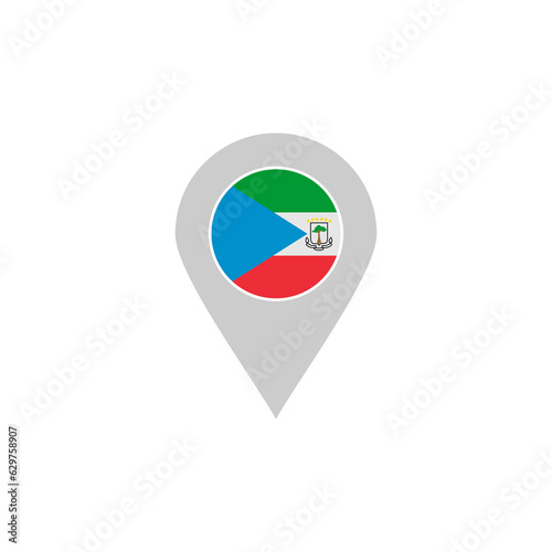 Equatorial Guinea flags icon set, Equatorial Guinea independence day icon set vector sign symbol