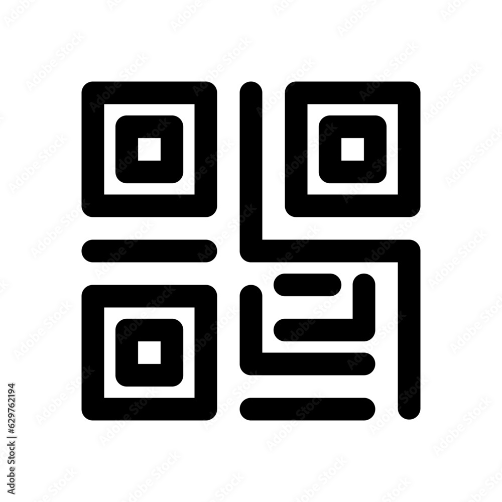 barcode icon line style vector barcode icon line style vector