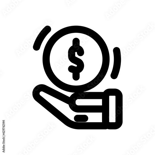 funds icon line style vector