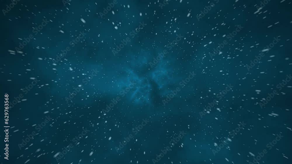 4K 3D Animation of flying through glowing nebulae and stars Space travel through a cluster of stars and Milky Way galaxy. nebulae, clouds and stars. Nebula Infinite Universe Galaxy,