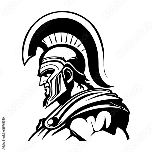 spartan warrior mascot logo