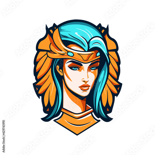 athena mascot mythology logo