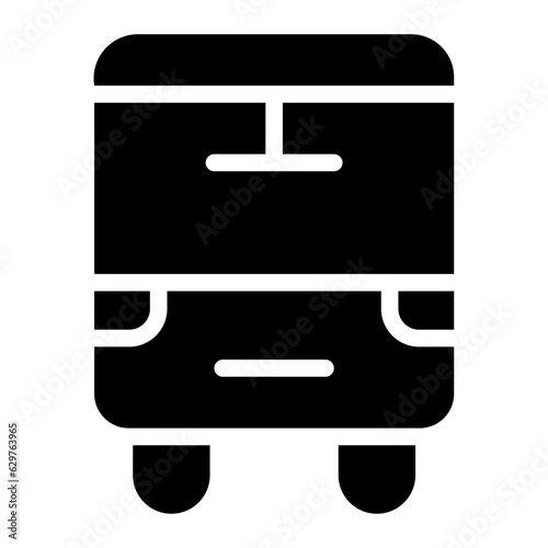 bus glyph icon