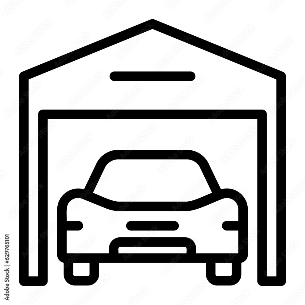 garage line icon garage line icon