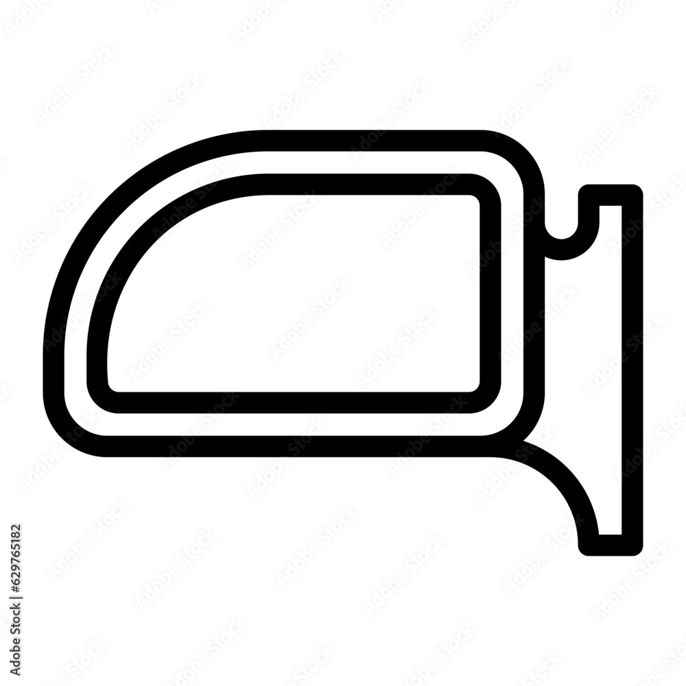 rearview mirror line icon rearview mirror line icon