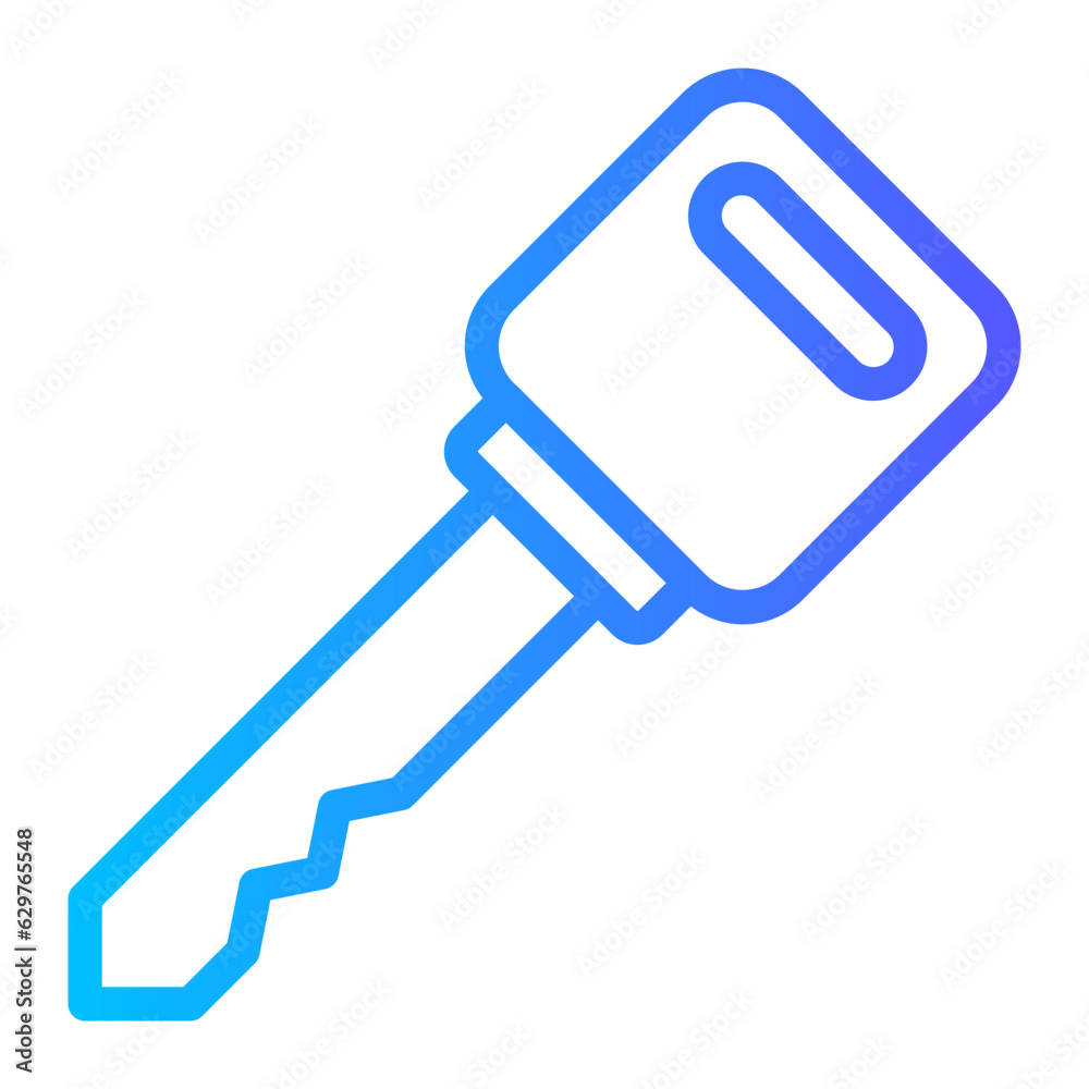 car key gradient icon car key gradient icon
