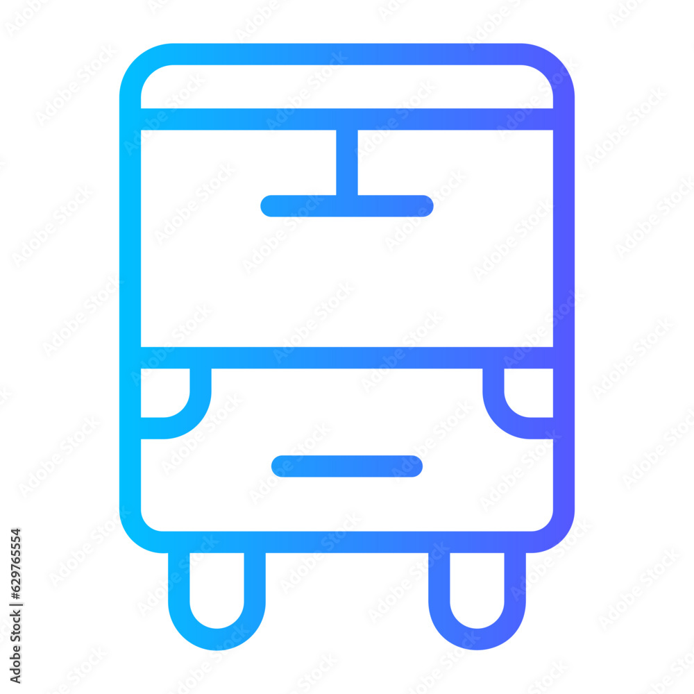 bus gradient icon bus gradient icon