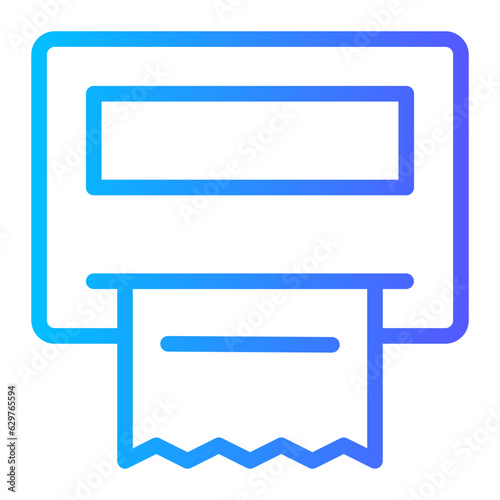 parking meter gradient icon