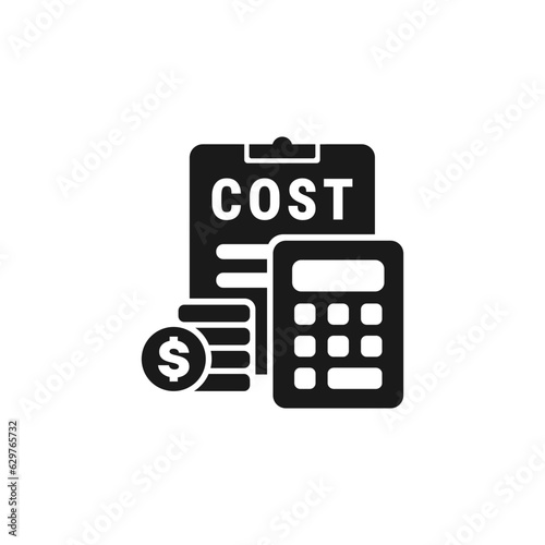 marketing costs icon or marketing costs symbol vector isolated. Best marketing costs icon for mobile apps, websites, business design element, and more.