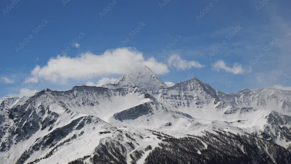 Mont Blanc Highest Alps Mountain, Real Time
