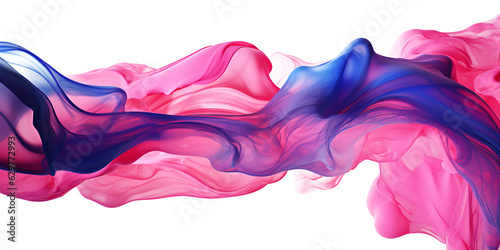 Paint splash, Abstract blue and pink paint watercolor splashes element for design, isolated on white and transparent background, ai generate