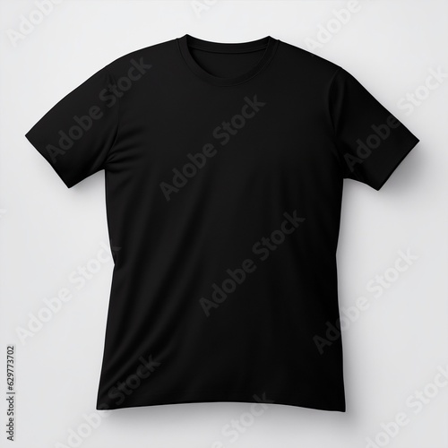 Classic Plain Black T-Shirt Mockup