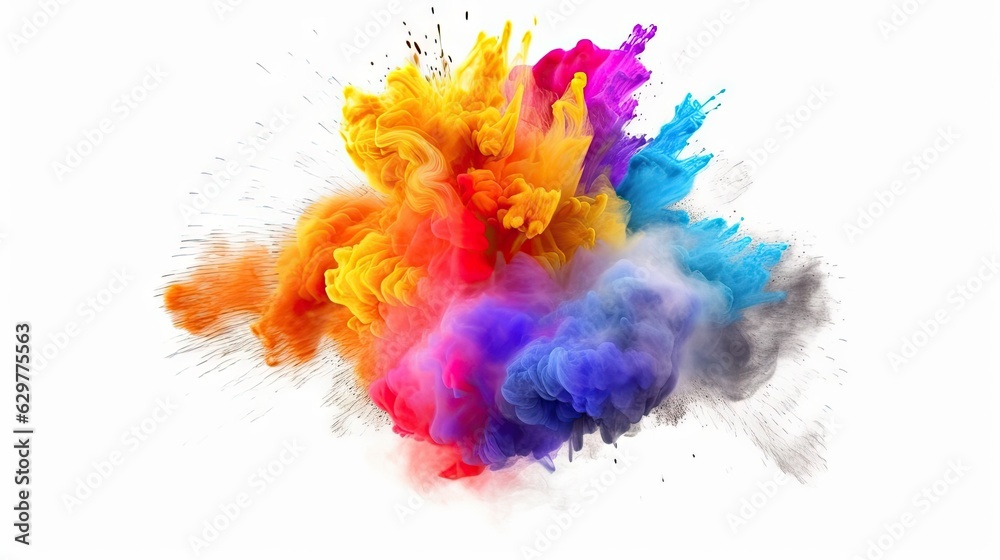 Colorful substance in motion
